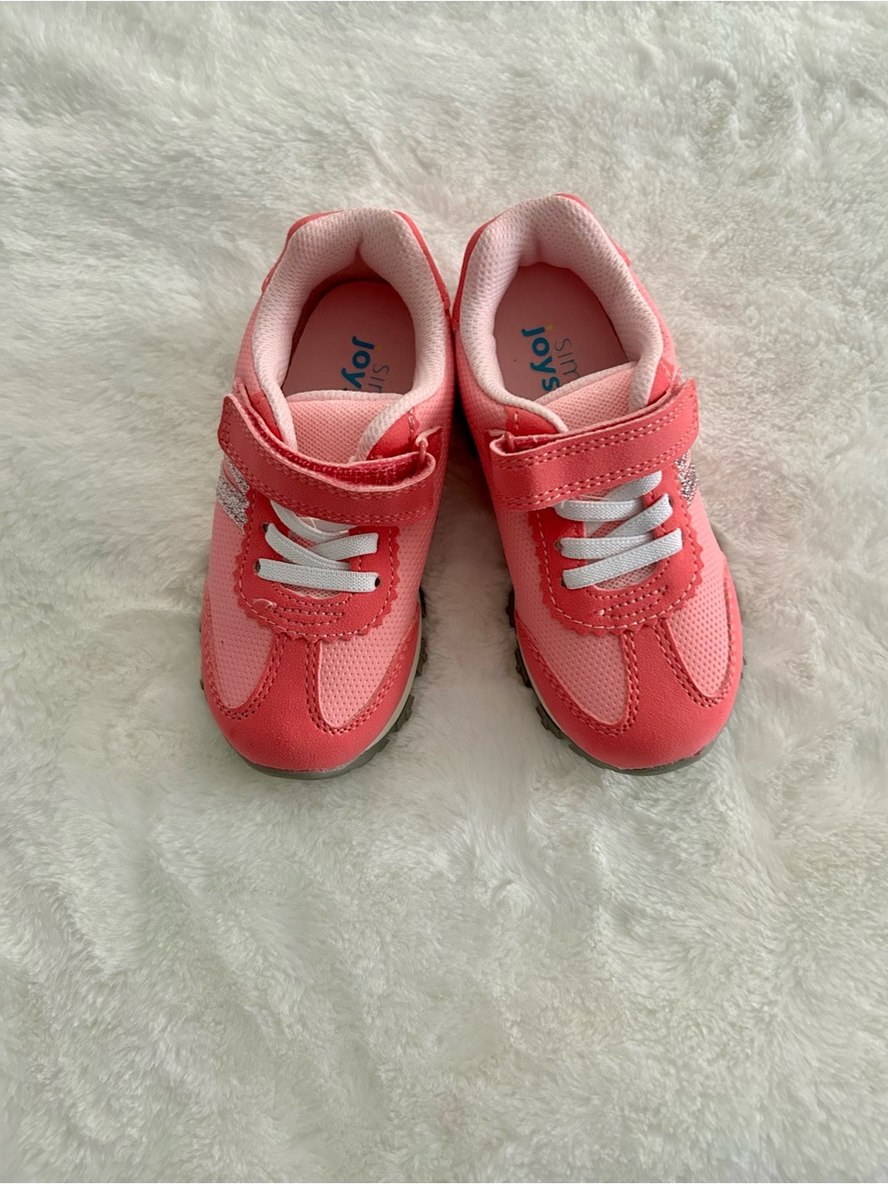 Carter's Pink Coral Kids Hook-and-Loop Sneakers